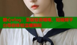 糖心vlog：圣诞惊喜喵喵，短视频平台带你体验温暖瞬间