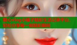 糖心vlog小橘子精彩生活记录平台，轻松分享每一刻精彩瞬间