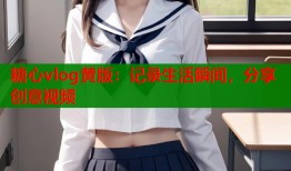 糖心vlog黄版：记录生活瞬间，分享创意视频