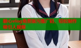 糖心vlog免费版污推广码，轻松制作吸引人视频