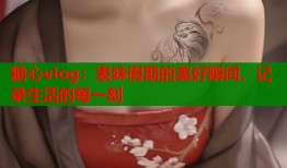 糖心vlog：表妹假期的美好瞬间，记录生活的每一刻