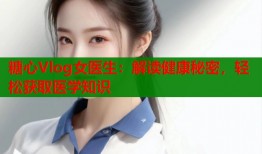 糖心Vlog女医生：解读健康秘密，轻松获取医学知识