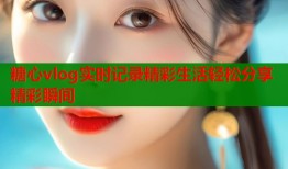 糖心vlog实时记录精彩生活轻松分享精彩瞬间