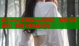 糖心vlog官网版vip兑换码，解锁专属福利，享受无限精彩内容