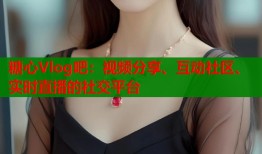 糖心Vlog吧：视频分享、互动社区、实时直播的社交平台