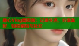 糖心Vlog网页版：记录生活，分享美好，轻松编辑与社交