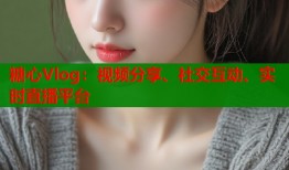 糖心Vlog：视频分享、社交互动、实时直播平台
