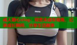 成人糖心vlog：探索未成年视角，记录成长瞬间，分享生活趣事
