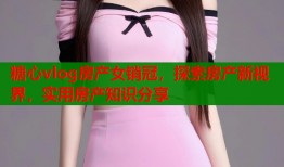 糖心vlog房产女销冠，探索房产新视界，实用房产知识分享