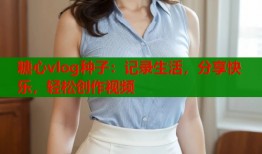 糖心vlog种子：记录生活，分享快乐，轻松创作视频