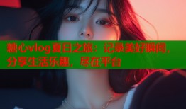 糖心vlog夏日之旅：记录美好瞬间，分享生活乐趣，尽在平台