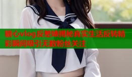 糖心vlog反差婊揭秘真实生活反转精彩瞬间吸引无数粉丝关注