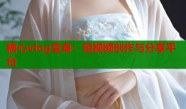 糖心vlog变身：短视频创作与分享平台