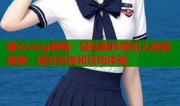 糖心vlog教程：轻松制作吸引人的短视频，提升创意和互动体验