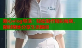 糖心vlog导演：轻松制作精彩视频，随时随地分享生活瞬间