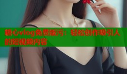 糖心vlog免费版污：轻松创作吸引人的短视频内容
