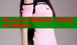 糖心vlog污下载最新地址：快速获取热门视频资源