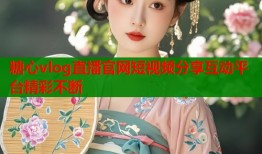 糖心vlog直播官网短视频分享互动平台精彩不断