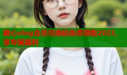 糖心vlog会员兑换码免费领取2023，享专属福利
