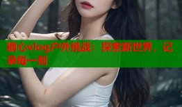 糖心vlog户外挑战：探索新世界，记录每一刻