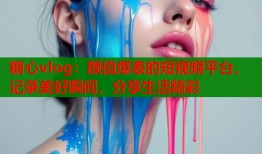 糖心vlog：颜值爆表的短视频平台，记录美好瞬间，分享生活精彩