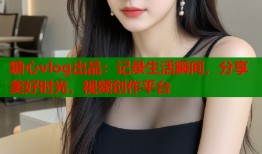 糖心vlog出品：记录生活瞬间，分享美好时光，视频创作平台