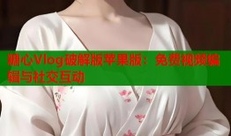 糖心Vlog破解版苹果版：免费视频编辑与社交互动