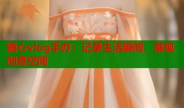 糖心vlog手办：记录生活瞬间，展现创意空间
