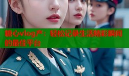 糖心vlog产：轻松记录生活精彩瞬间的最佳平台