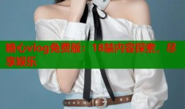糖心vlog免费版：18禁内容探索，尽享娱乐
