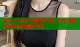 糖心vlog柚子猫链接管理，轻松收藏和分享你的视频内容