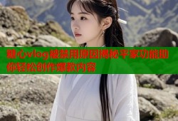 糖心vlog被禁用原因揭秘平家功能助你轻松创作爆款内容