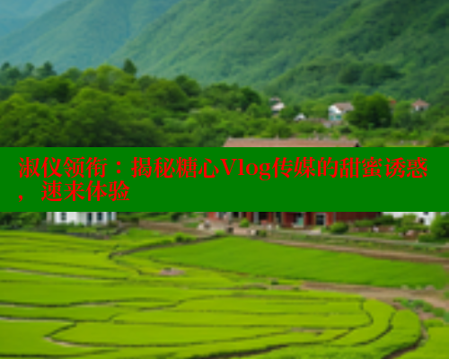 淑仪领衔：揭秘糖心Vlog传媒的甜蜜诱惑，速来体验