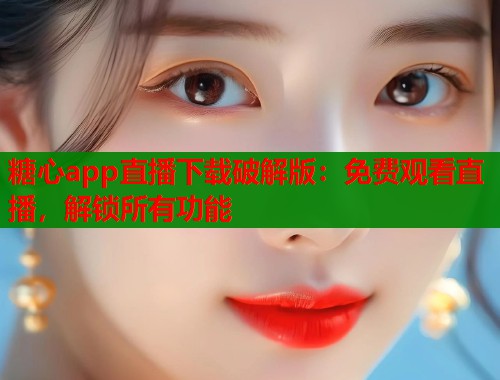 糖心app直播下载破解版：免费观看直播，解锁所有功能