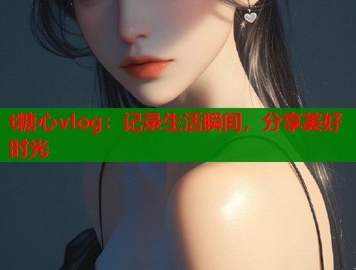 t糖心vlog：记录生活瞬间，分享美好时光
