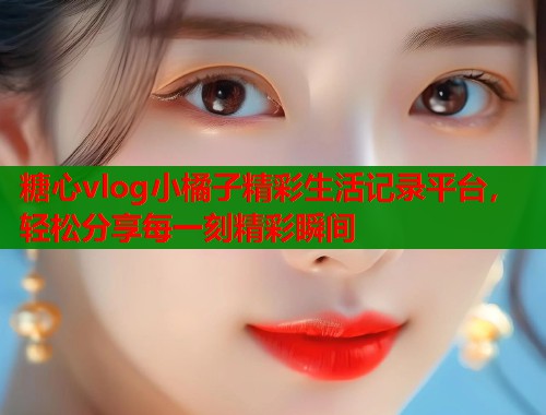 糖心vlog小橘子精彩生活记录平台，轻松分享每一刻精彩瞬间